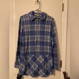 Soft Surroundings Blue Patterned Top